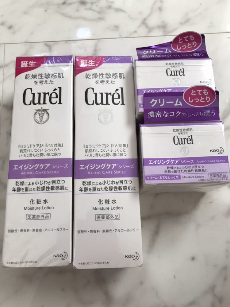 爆買い，100%新品 キュレル エイジングケア 化粧水 保湿クリーム フェイスクリーム ジェルクリーム しっとり もっとしっとり 敏感肌(保湿化粧水)｜売買されたオークション情報、yahooの商品情報をアーカイブ その他ブランド