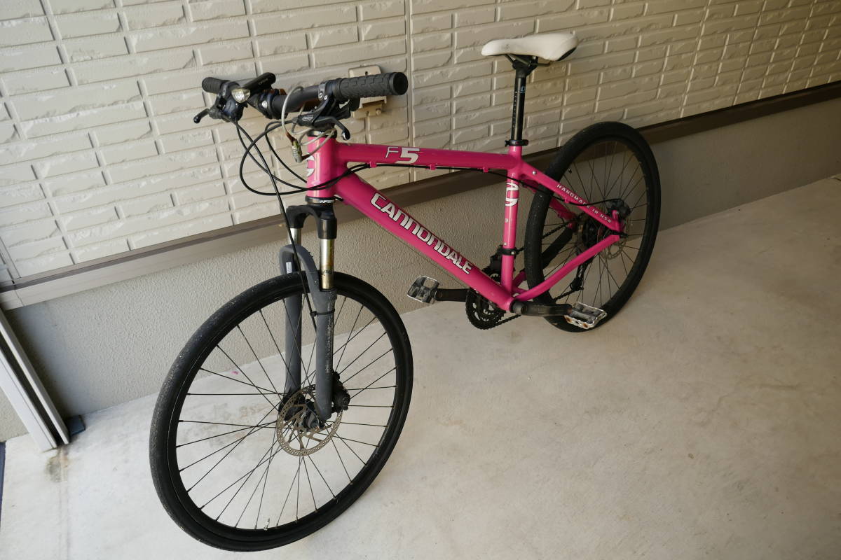格安，正規品 キャノンデール F5 2007年式 ピンク CANNONDALE MTB マウンテンバイク Lサイズ USAモデル(Sサイズ)｜売買されたオークション情報、yahooの商品情報をアーカイブ公開 - オークファン ハードテイル