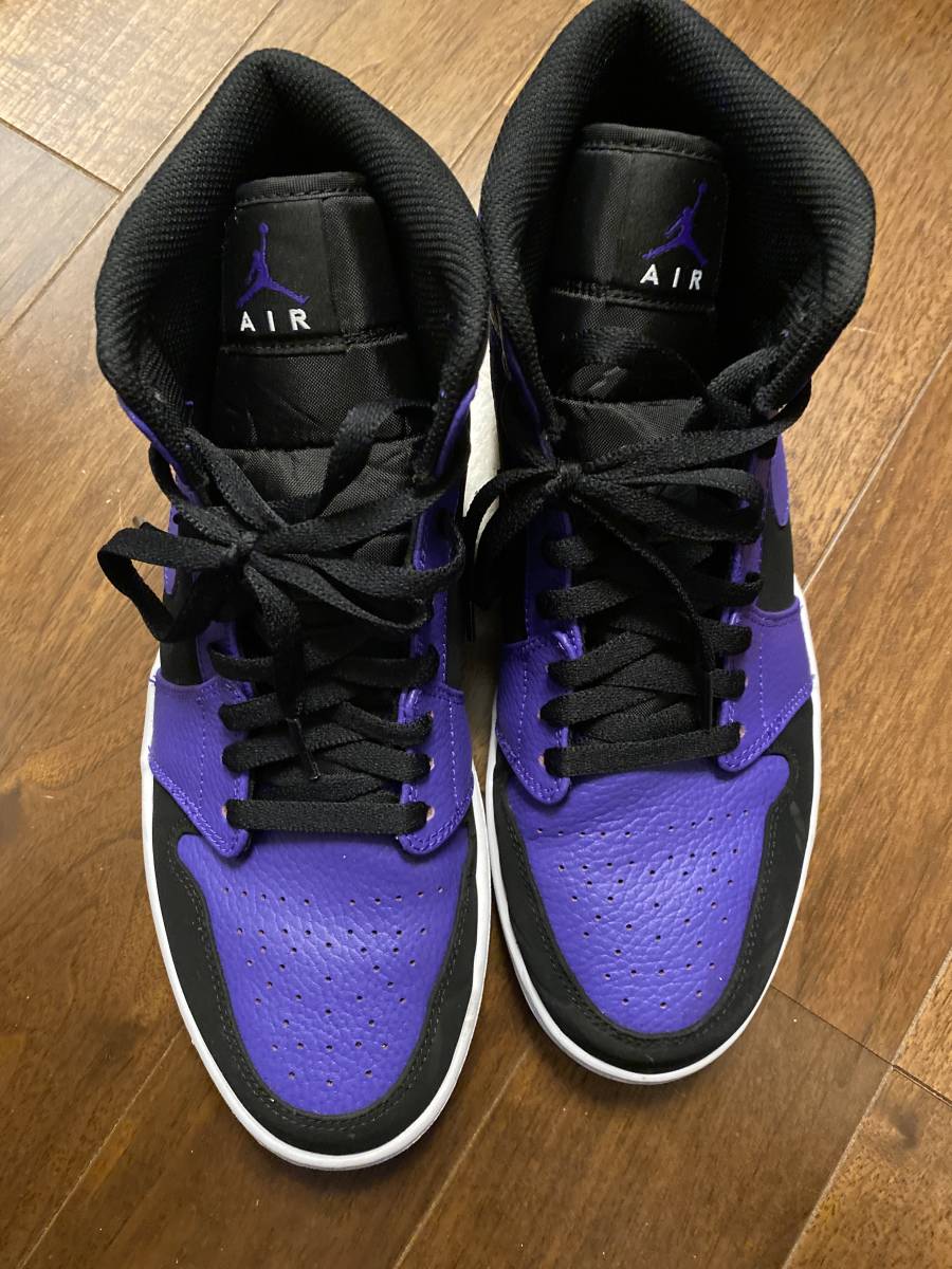 NIKE AIR JORDAN 1 MID エア ジョーダン 1 ミッド ブラック/パープル 
