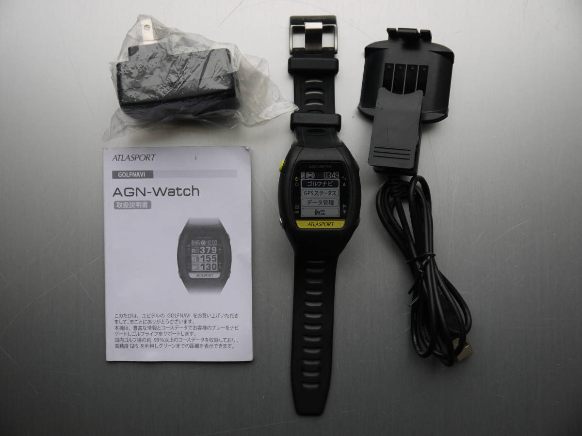★YUPITERU ユピテル★ATLASPORT ゴルフナビ AGN－WATCH 付属品付