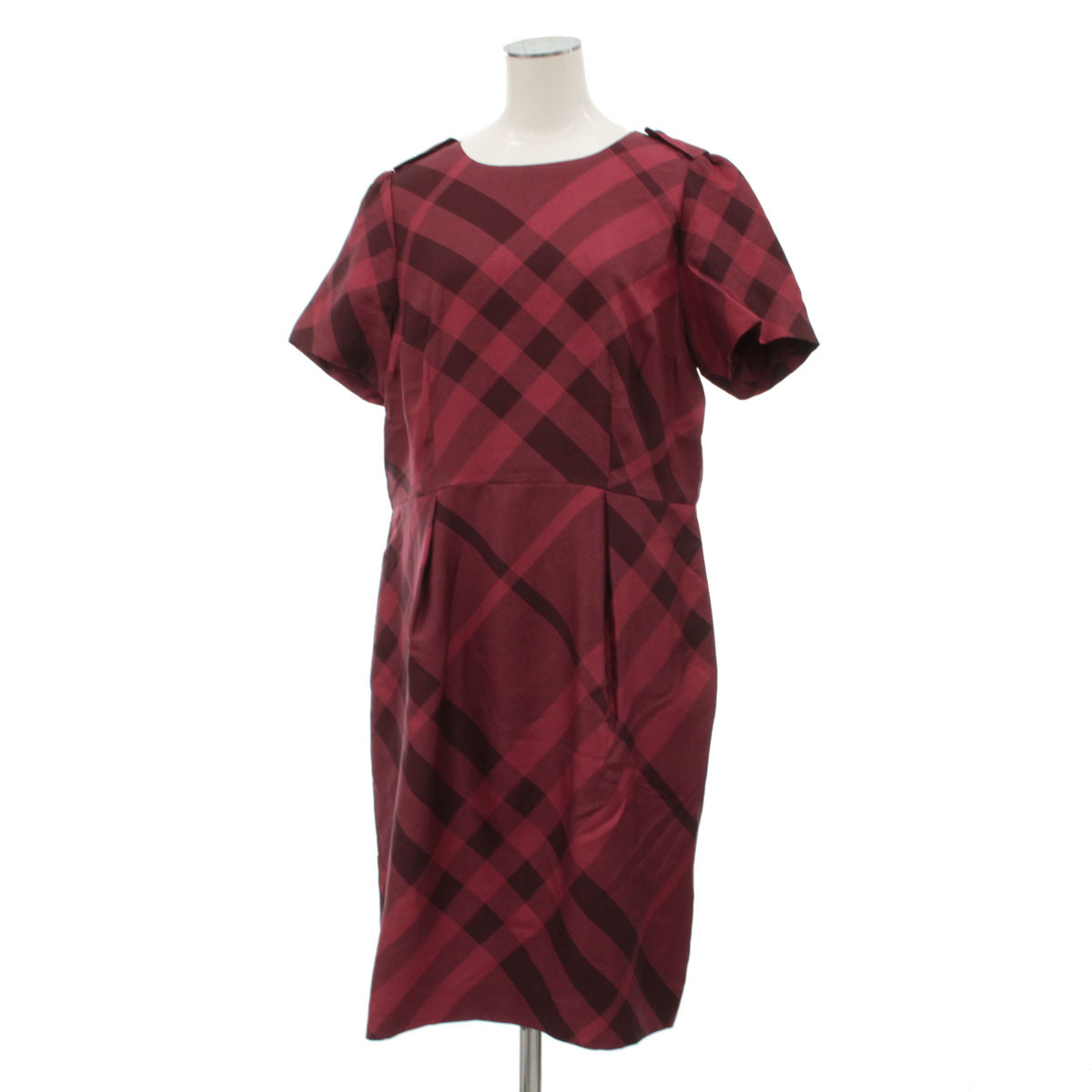 オンライン 在庫 ◇バーバリー Burberry シルクワンピース サイズ46
