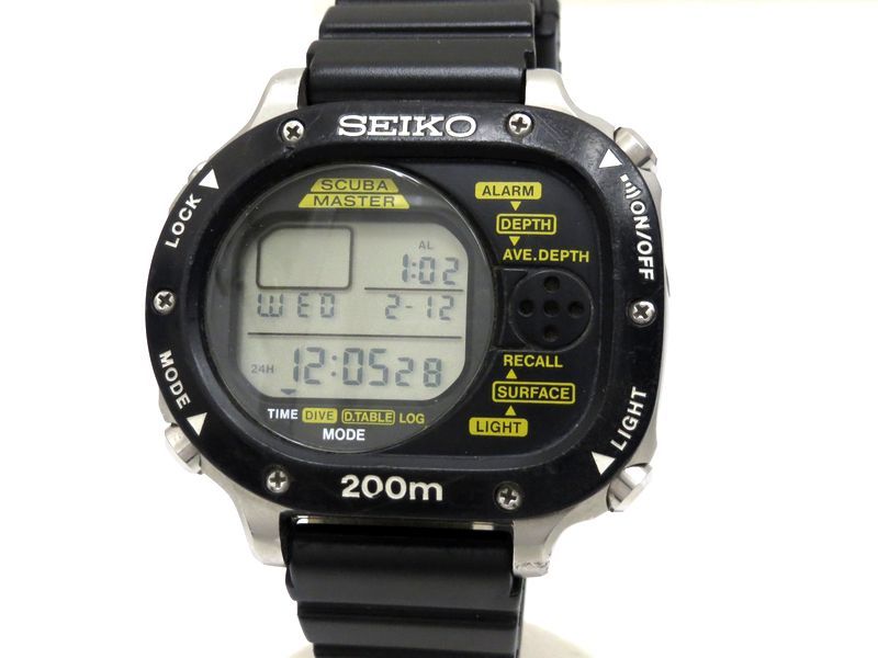 M726-5A10 SEIKO SCUBAMASTER｜△ SEIKO セイコー M726-5A10 SCUBA ★40129:訳あり セイコー スキューバマスター M726-5A10 メンズ腕時計 SEIKO