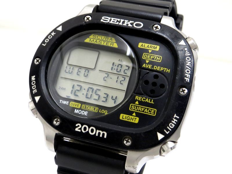 M726-5A10 SEIKO SCUBAMASTER｜△ SEIKO セイコー M726-5A10 SCUBA ★40129:訳あり セイコー スキューバマスター M726-5A10 メンズ腕時計 SEIKO