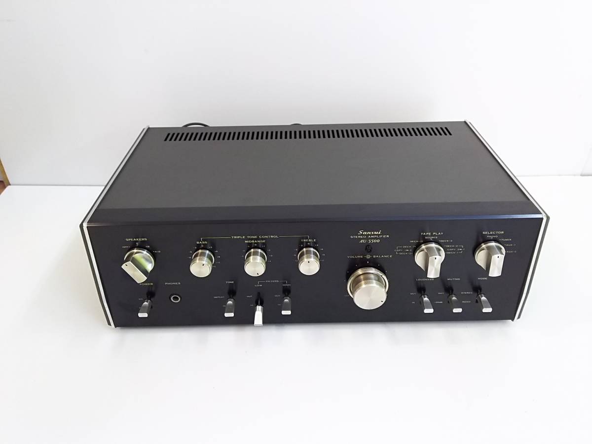 QAZ2054☆SANSUI サンスイ プリメインアンプ AV-5500 STERED AMPLIFIER