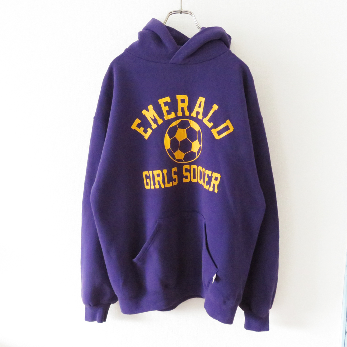 F3／Lサイズ／USA製 RUSSELL ラッセル ガールズサッカー スウェット 