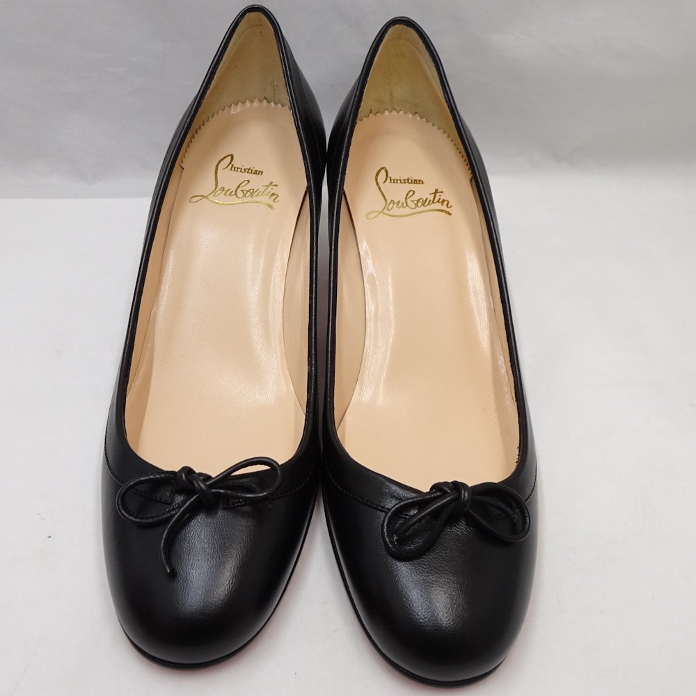 クリスチャンルブタン Christian Louboutin パンプス エナメル ブラック ☆未使用 /047026