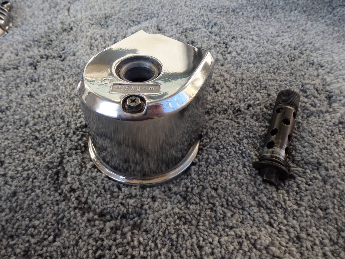 XJR1200　1300オイルフィルターカバー　バフ掛け_2