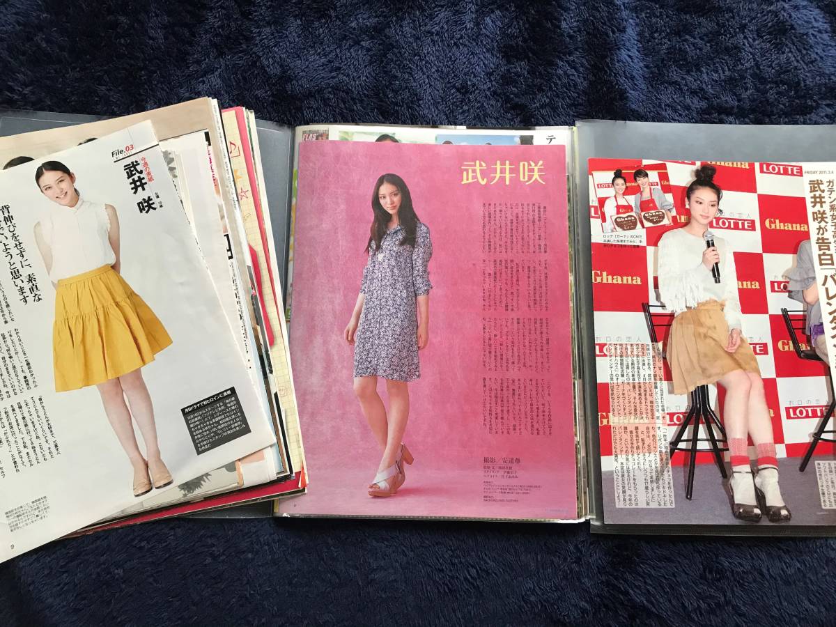 切り抜きファイル ☆ クリアブック 武井咲② 325面 Yahoo