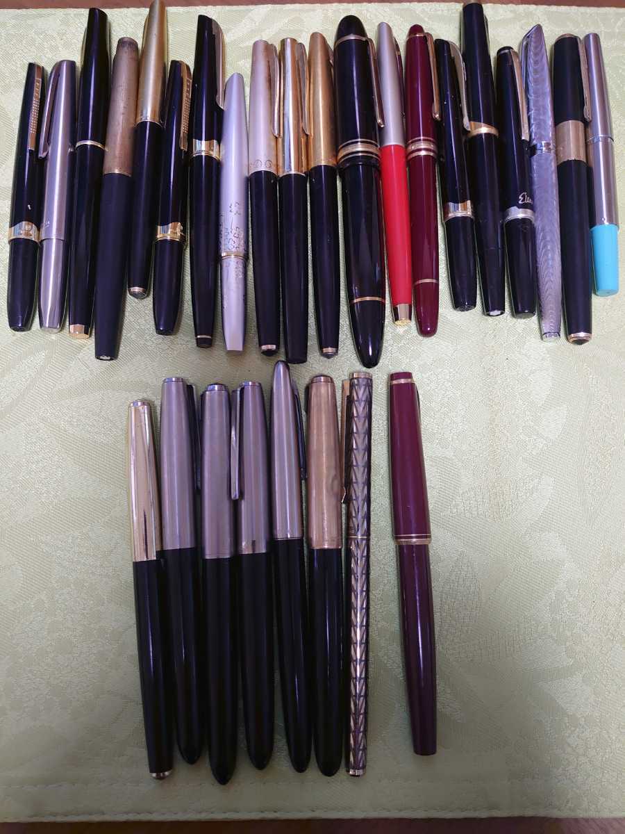 文房具・事務用品 万年筆 8本セット PLATINUM、Parker、pilotあり