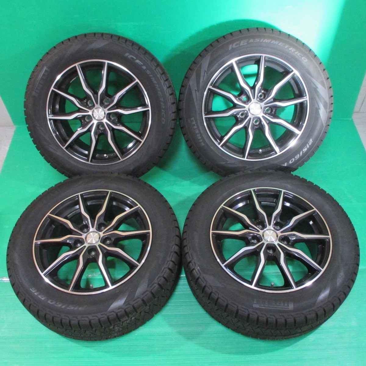 スタッドレスタイヤ 215⁄60r16 ホイールセット 中古215⁄60⁄R16
