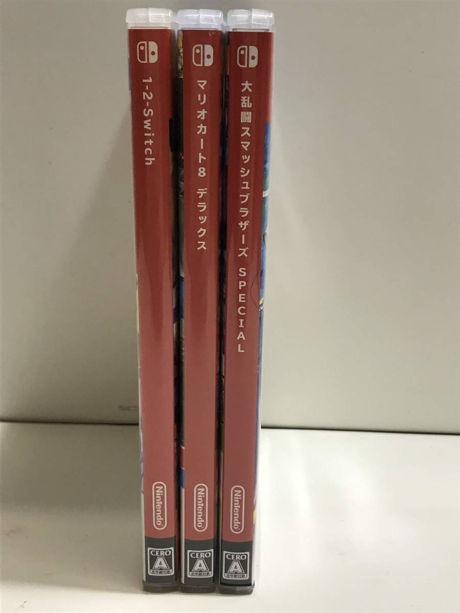 6059】【1円～】Switchソフト3本セット（マリオカート8・1-2-3Switch