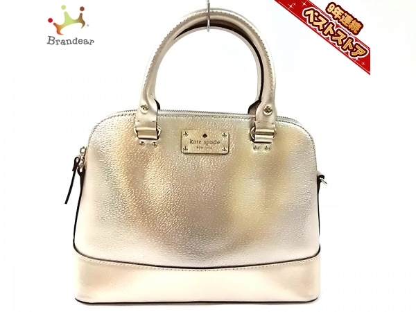 爆買い，人気セール ケイトスペード Kate spade ハンドバッグ WKRU2485 スモールレイチェル レザー ゴールド バッグ(ハンドバッグ)｜売買されたオークション情報、yahooの商品情報をアーカイブ公開 - オークファン かばん、バッグ