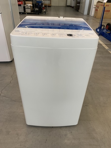 H-4886】中古品 Haier ハイアール 洗濯機 4.5kg JW-C45CK 2017年製 