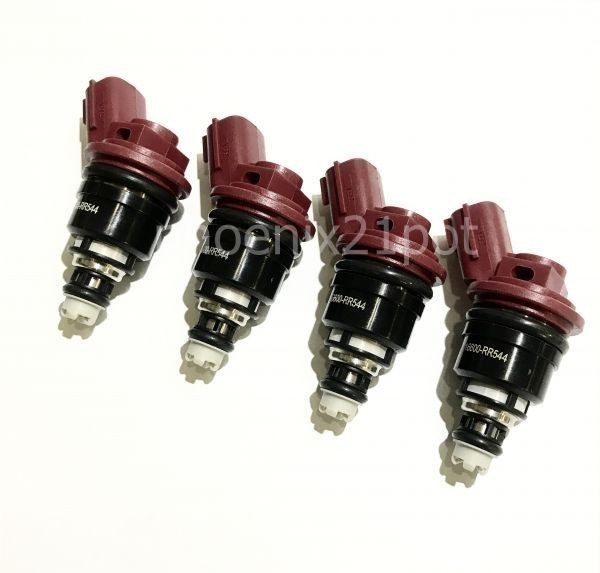 740cc 16600-RR544 Nismo 大容量 サイドフィード インジェクター Nissan x - fuel nismoタイプ injectors Performance Injectors Red 740cc&frasl;min