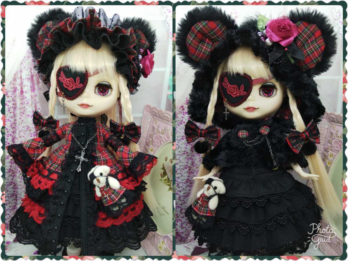 halca＊ゴスロリ風ベアードレス set No294ネオブライス set ゴスロリ