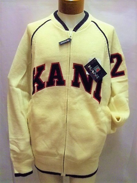 大得価，100%新品 KARL KANI/カールカナイ ロゴワッペン F/Zセーター NATURAL/NAVY Size:XL デッドストック(Lサイズ)｜売買されたオークション情報、yahooの商品情報をアーカイブ公開 - オークファン Lサイズ