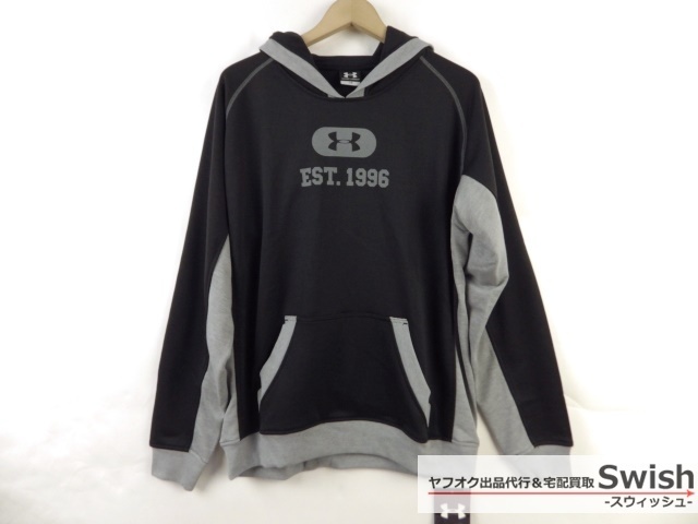 得価，定番人気 A908 UNDERARMOUR アンダーアーマー アーマースウェット グラフィックフーディー パーカー L 黒(パーカー)｜売買されたオークション情報、yahooの商品情報をアーカイブ公開 - オークファン パーカー