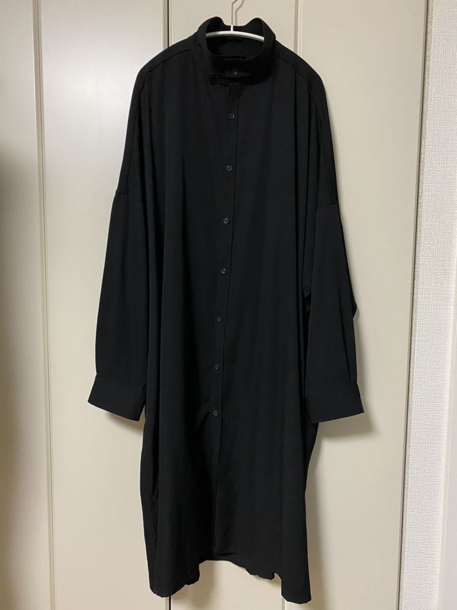 ヨウジヤマモト 19ss aw ウールギャバ ロングシャツ yohji yamamoto 
