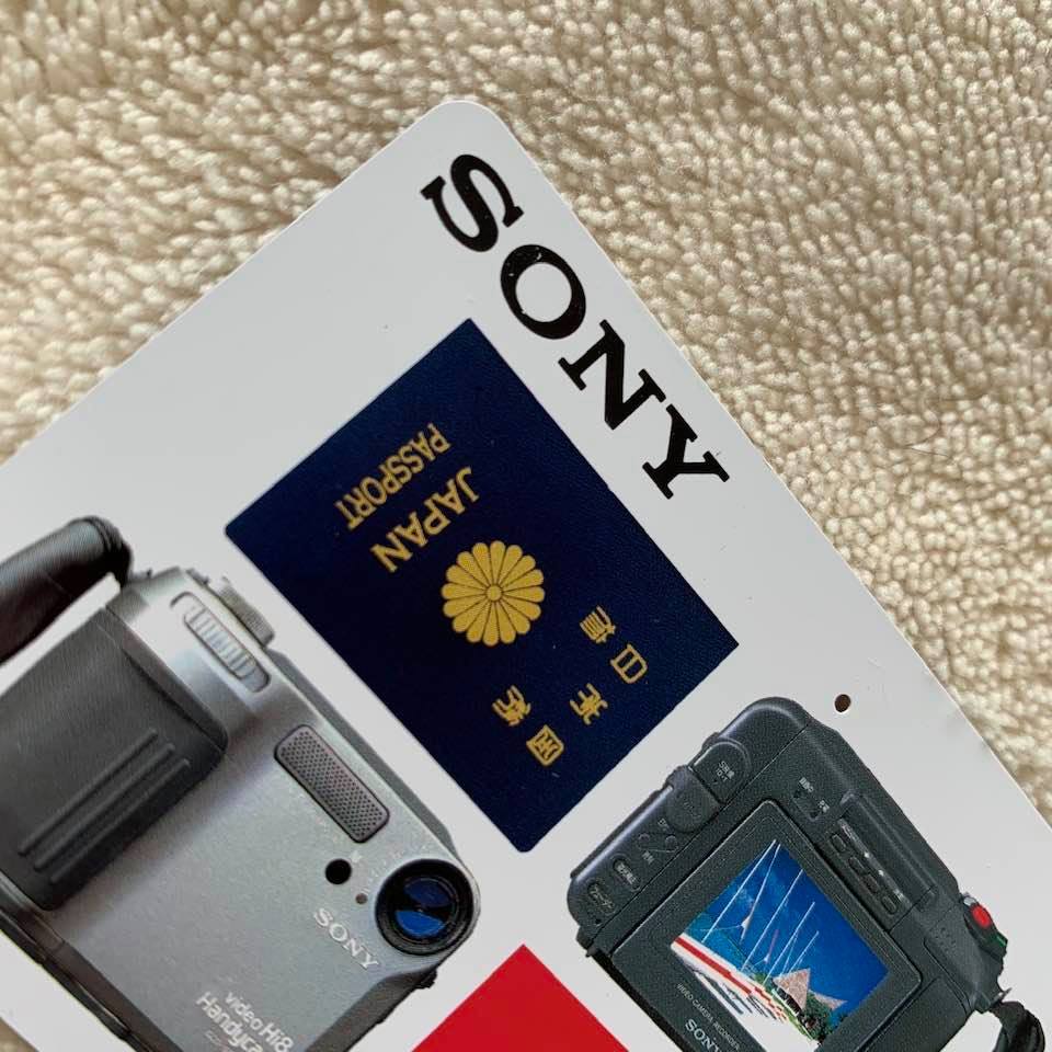 SONY ソニー 液晶ハンディカム CCD-SC55 液晶パスポートサイズ　テレホンカード_2