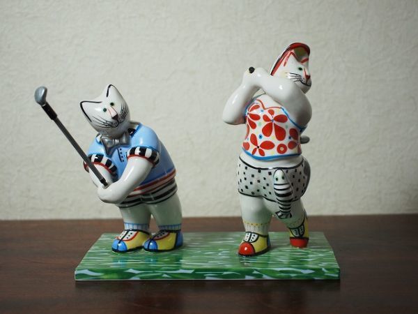 Villeroy & Boch 猫　ベネディクト フィギュリン　② ビレロイボッホ フィギュリン2体 villeroy&boch ベネディクト フレンズ
