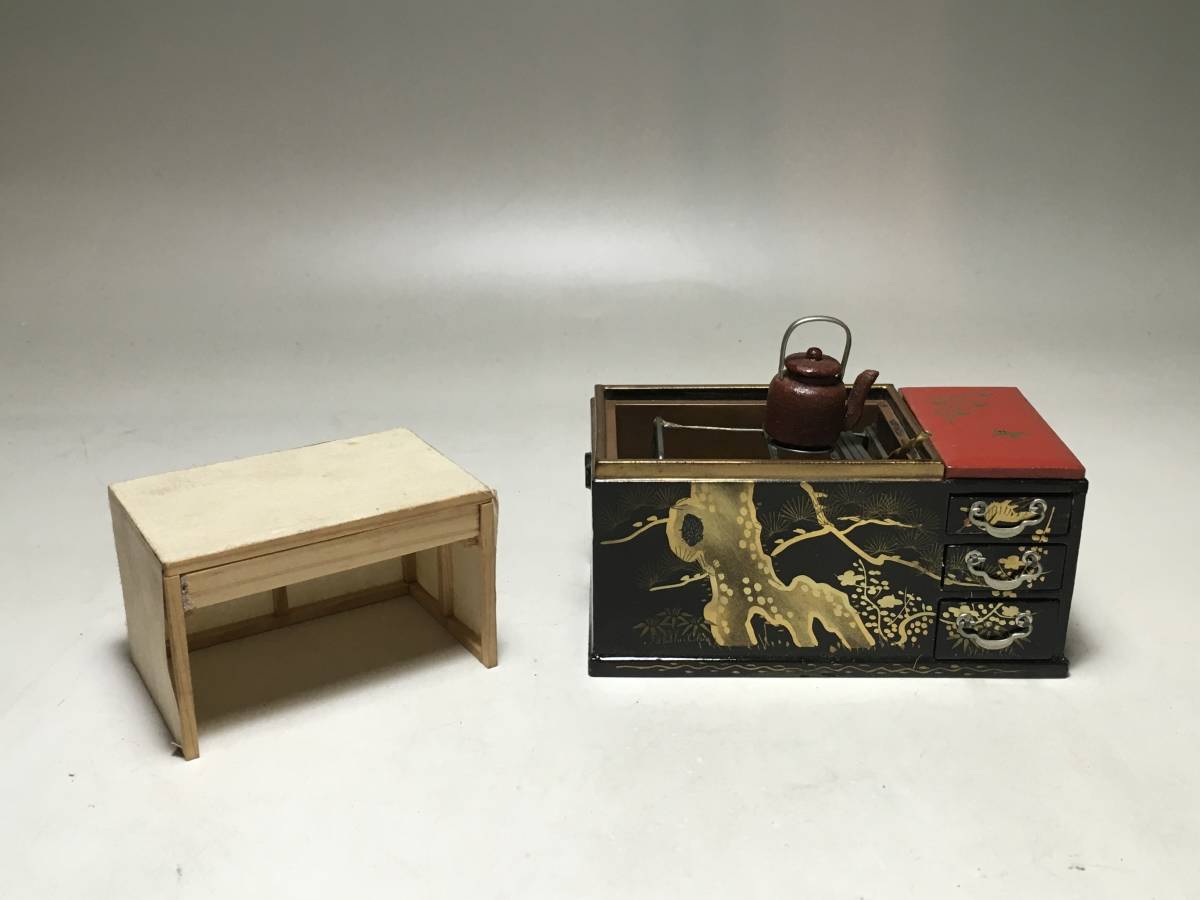 雛道具 蒔絵御火鉢 長火鉢 五徳 火箸 鉄瓶 猫板付き 古玩具 蒔絵雛道具 雛人形 ひな人形 売買されたオークション情報 Yahooの商品情報をアーカイブ公開 オークファン Aucfan Com