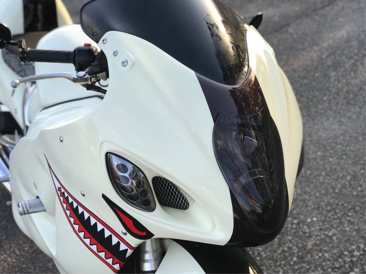 ウォンウォン系ニュースクール系リヤタイヤ300mmフロントリヤ18インチ、ロンスイロンホイカスタム隼GSX1300R_9