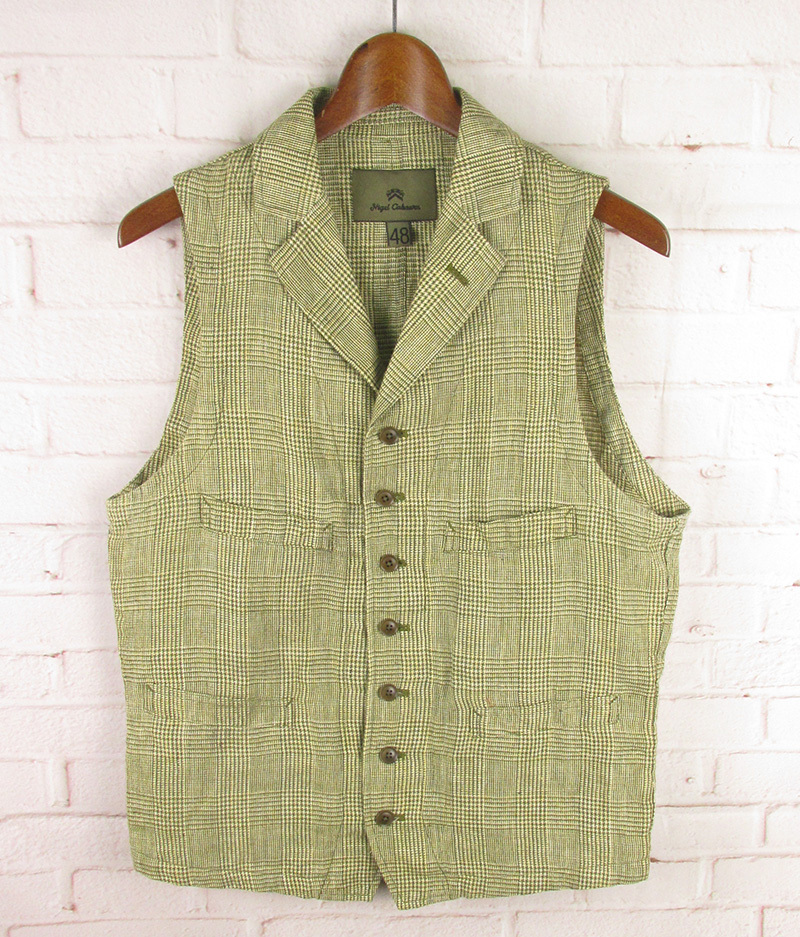 SAKHJ14055 Nigel Cabourn ナイジェルケーボン リネン マロリーベスト 