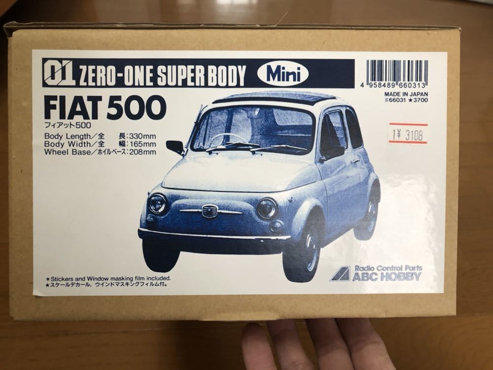 ABCホビー フィアット500 スペアボディ Mシャーシ