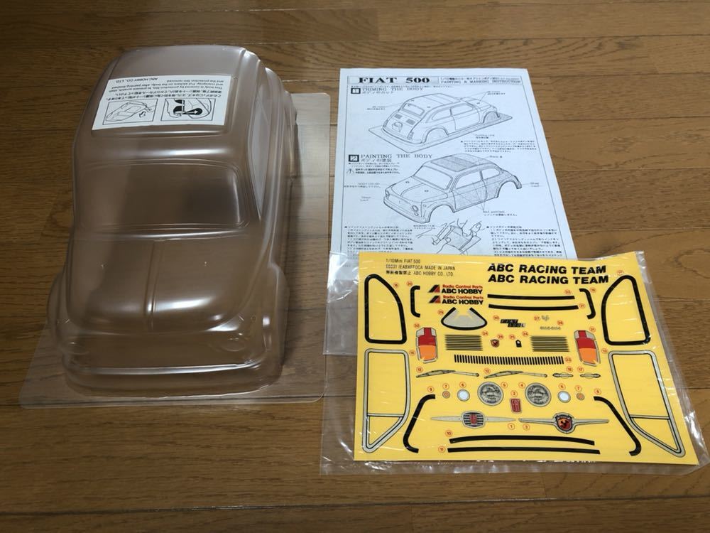ABCホビー フィアット500 スペアボディ Mシャーシ