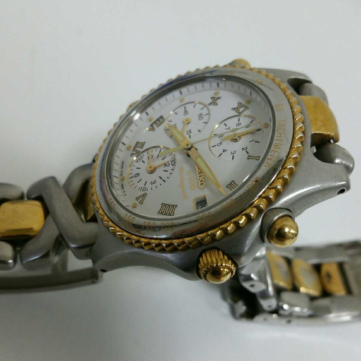 セイコー クロノグラフ SEIKO 1⁄100 メンズ Yahoo!オークション 7T52