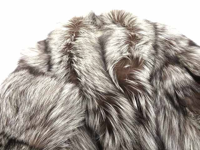 毛並み ROYAL SAGA FOX ロイヤルサガフォックス 裏地花柄刺繍入り 本