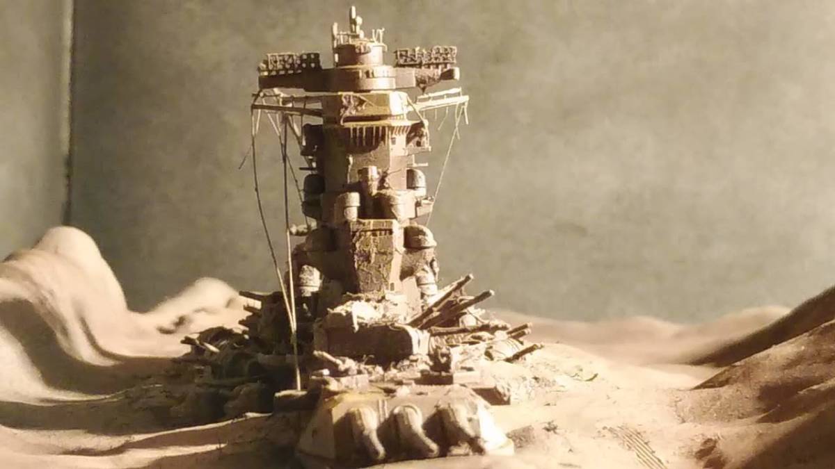 戦艦大和 ジオラマ 完成品 宇宙戦艦ヤマト 2199設定 帝国海軍 1/700