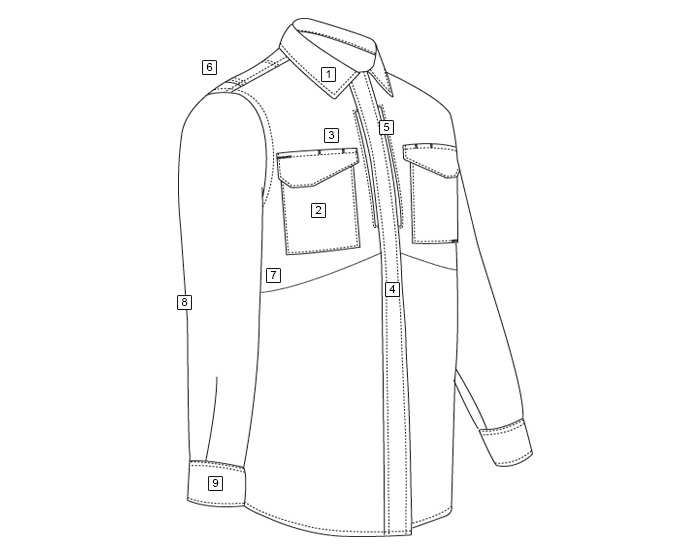 【TRU-SPEC 60%OFF】24-7 ユニフォームシャツ BK S-R