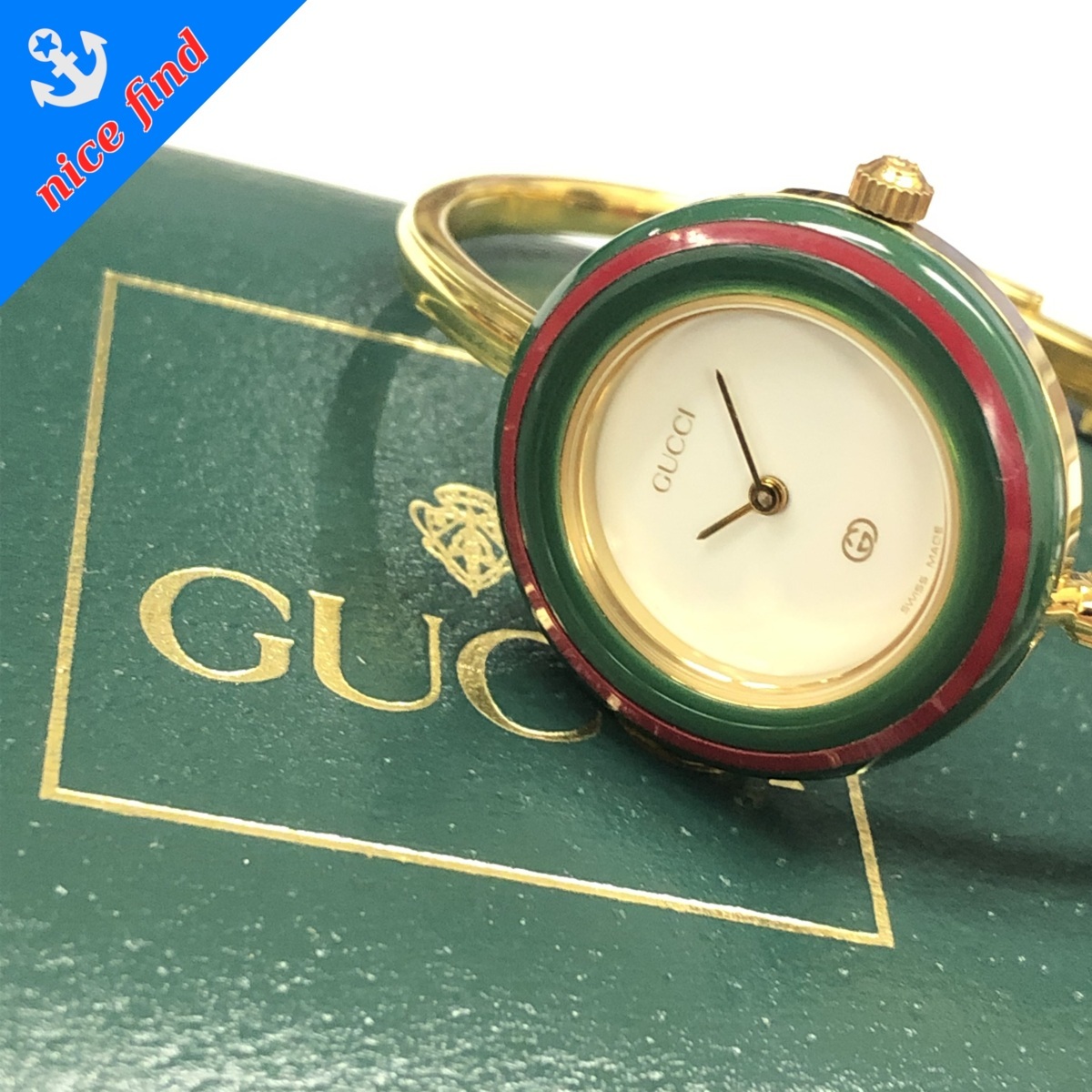 1円☆稼働品【GUCCI/グッチ】クロノグラフ 50.000/50.500 デイト