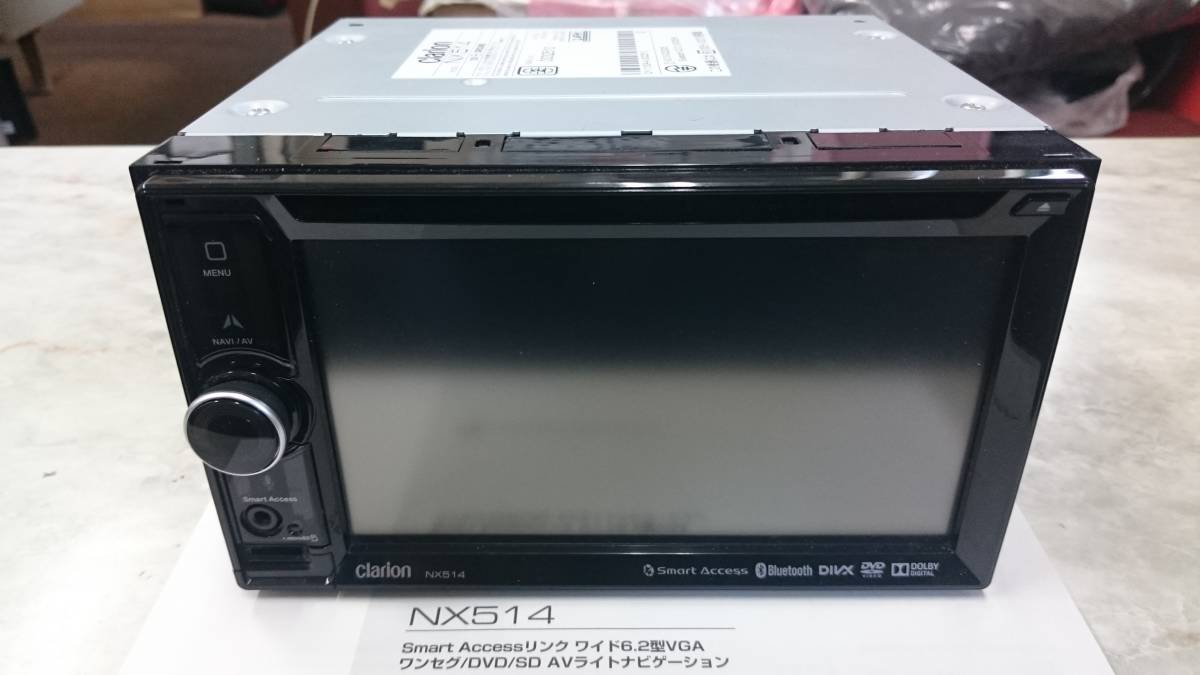Clarion クラリオン メモリー ナビ NX514 ワンセグ DVD CD microSD 