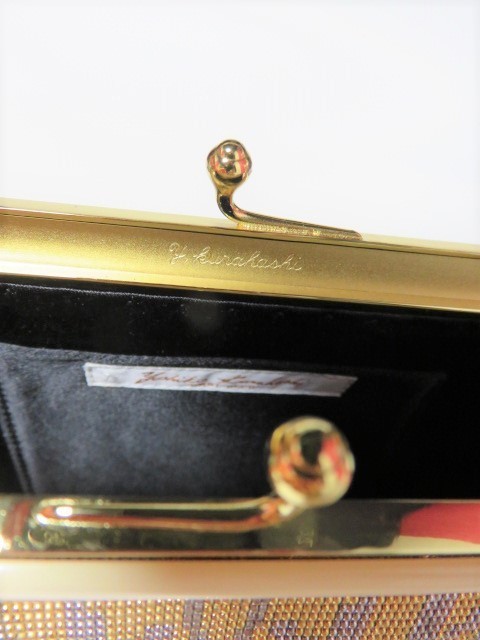 O】☆倉橋佳子☆パーティバッグ メタルビーズ YoshikoKurahashi