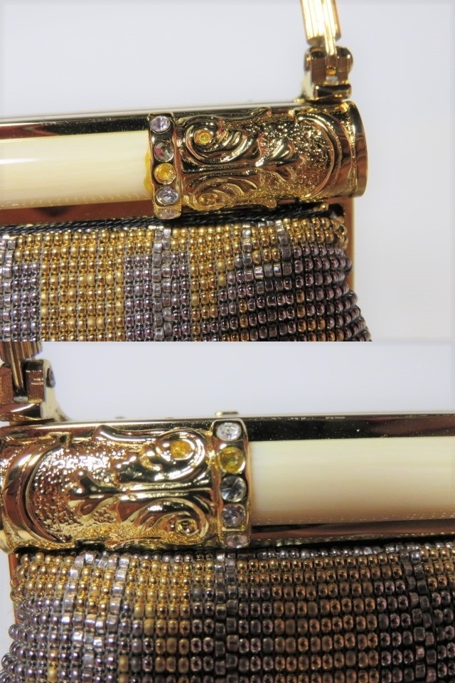 O】☆倉橋佳子☆パーティバッグ メタルビーズ YoshikoKurahashi