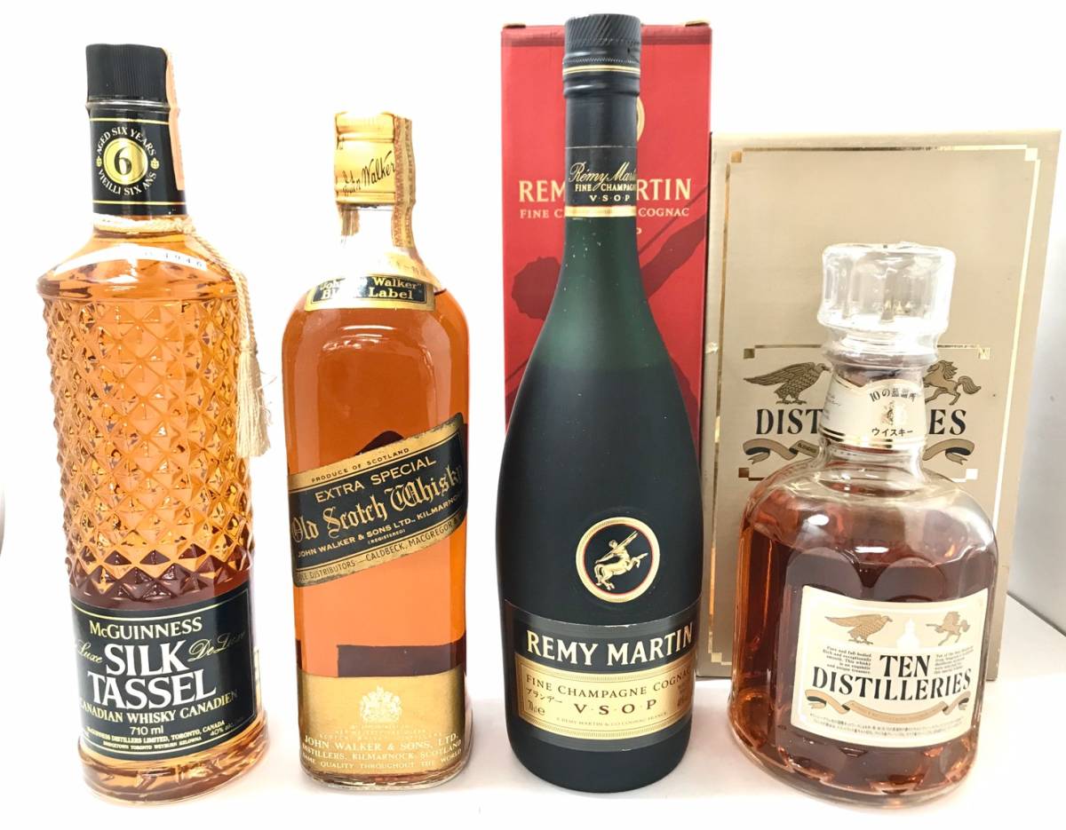 未開栓】ウイスキー ブランデー おまとめ4本 レミーマルタン VSOP
