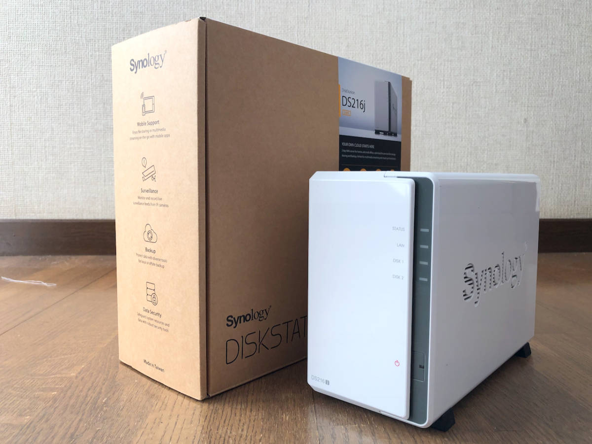 定番人気，大得価 Synology DiskStation DS216j 2ベイ NASキット(NAS)｜売買されたオークション情報、yahooの商品情報をアーカイブ公開 - オークファン NAS