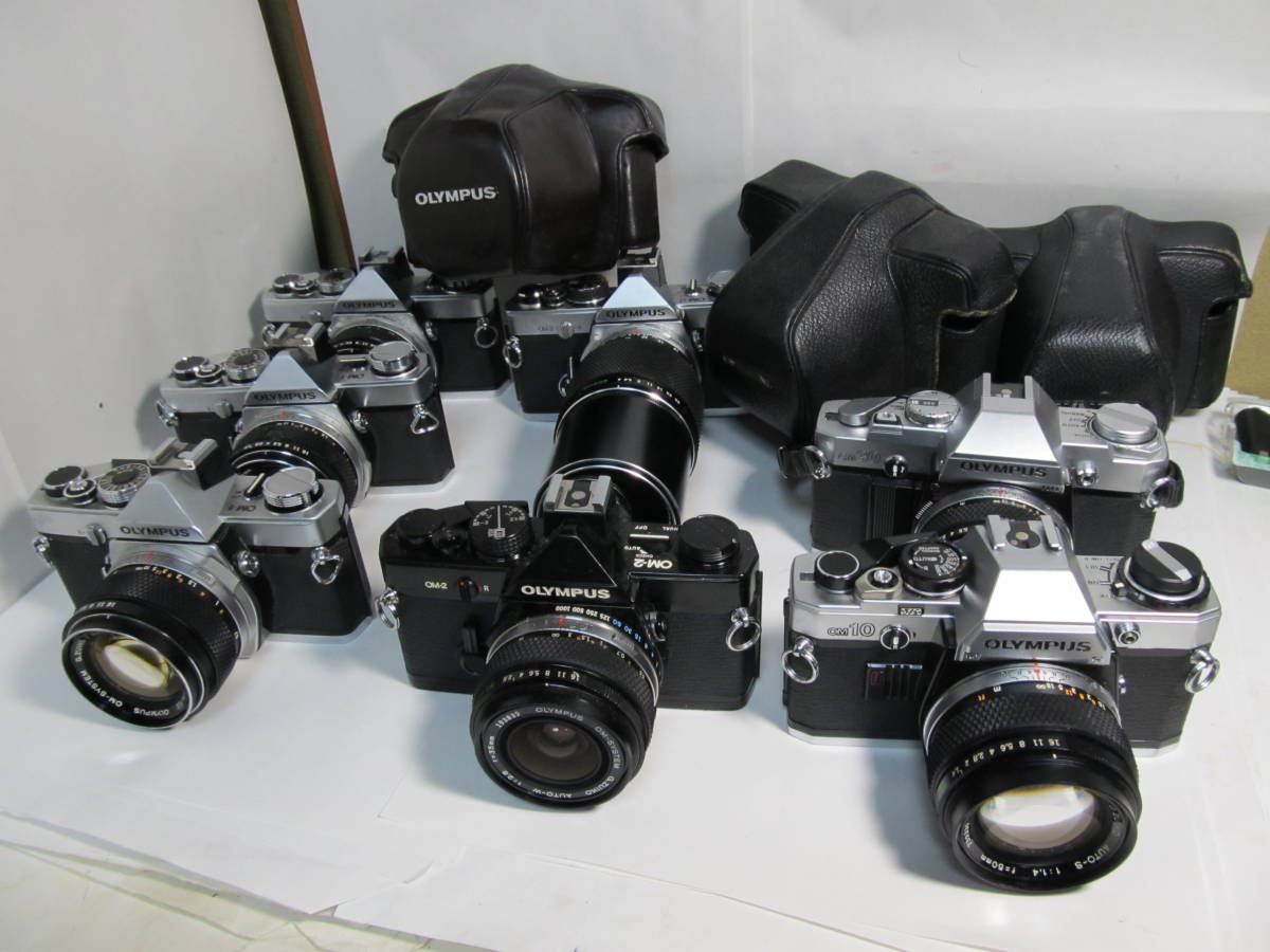 オリンパス OM10/OM30/OM-1/OM2/35mm/50mm/200mm まとめて7点 ジャンク