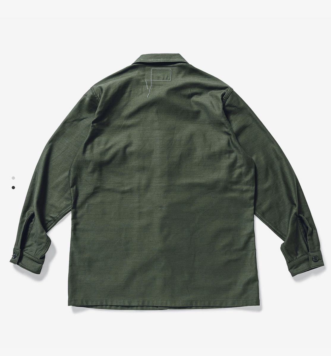 20SS WTAPS WMILL-LS 02 SHIRT. COTTON. SATIN OD Lサイズ シャツ TET 