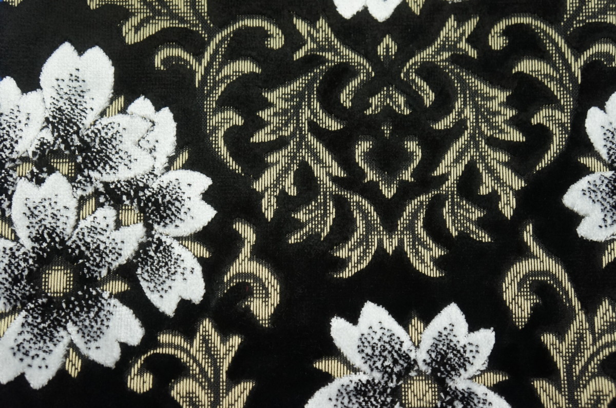 桜【さくら】仮眠カーテンセット 2400×850mm レッド／ブラック裏地付き 