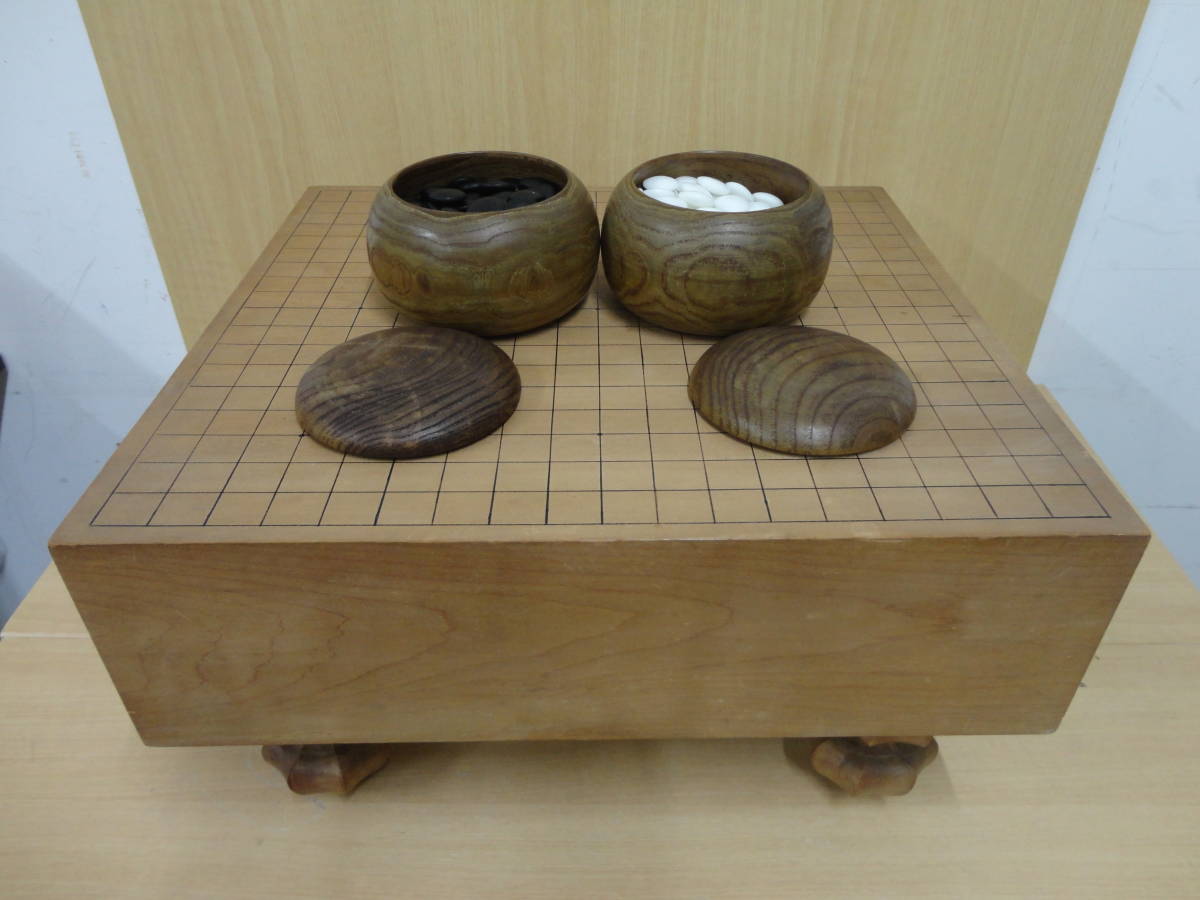 囲碁セット　新品・未使用　2寸盤　脚付き　天然木 2026年最新Yahoo!オークション 囲碁 -足付き碁盤の中古品・新品・未