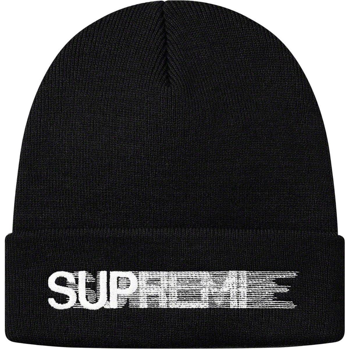 Supreme Beanie Motion Logo | - LOGO MOTION SS23 Black ビーニー 