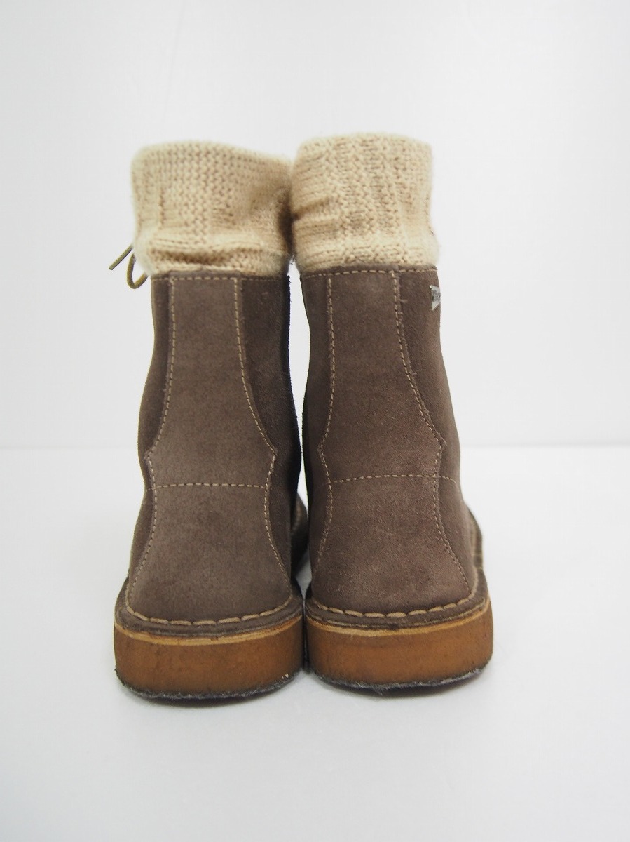 Clarks クラークス ニット切り替え ハイカット スウェード レザー 