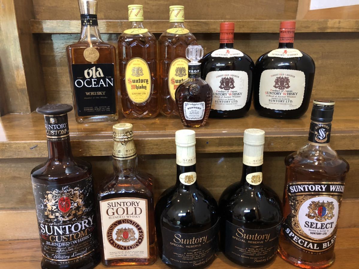 ☆古酒　サントリーオールド　角瓶　ゴールド　セレクト　カスタム　オーシャンリザーブ　vsop 11本まとめて☆_1