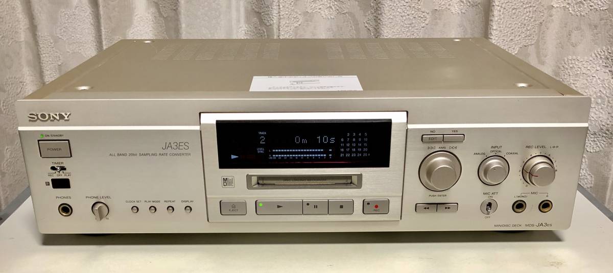 ト葛】 SONY ソニー MDS-JA22ES MDデッキ レコーダー TA-V55ES AV