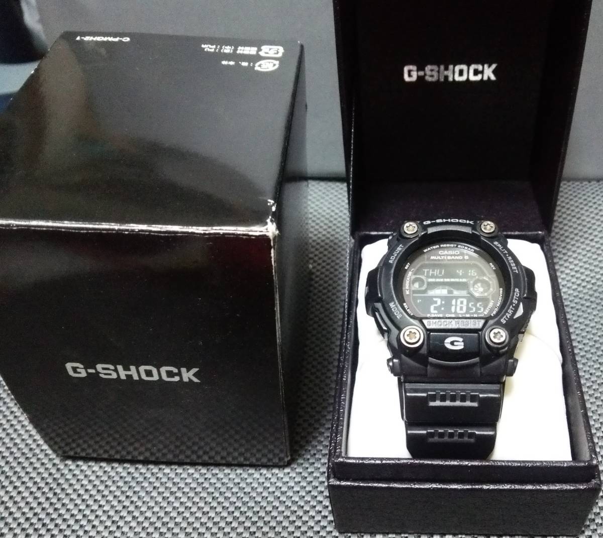 中古 Gショック 四つネジフェイス？ 黒 GW-7900B SHOCK RESIST（箱あり）