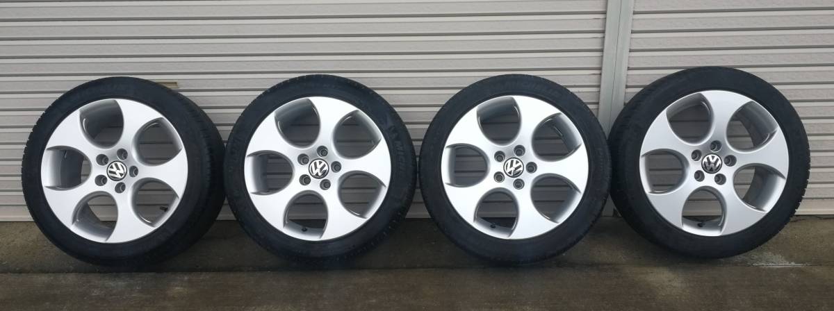 golf6 vw gti純正ホイール&夏タイヤ 4本セット GTI VW ゴルフ6 