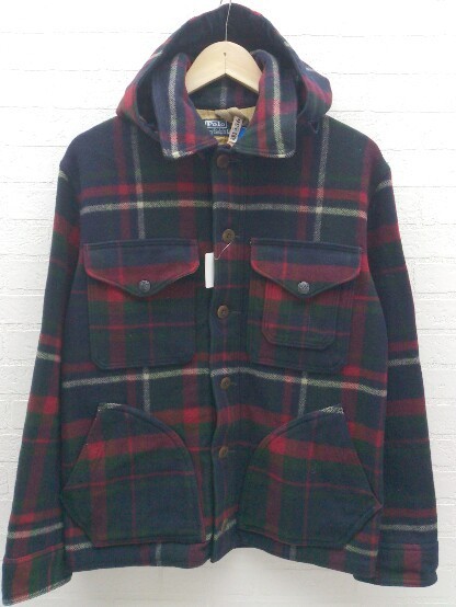 ■ polo by ralph lauren ポロバイラルフローレン チェック 長袖 コート サイズM マルチ メンズ